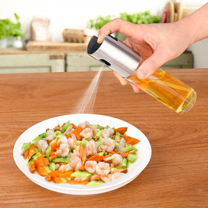 Glass Olive Oil Sprayer Oil Spray Empty Bottle Vinegar Bottle Oil Dispenser for Cooking Salad BBQ Kitchen Baking