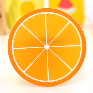 Hot Coaster Fruit Shape Silicone Cup Pad Slip Insulation Pad Cup Mat Pad Hot Drink Holder
