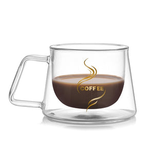 Urijk Double Wall Mug Office Mugs Heat Insulation Double Coffee Mug Coffee Glass Cup Drinkware Milk Drophipping 2019